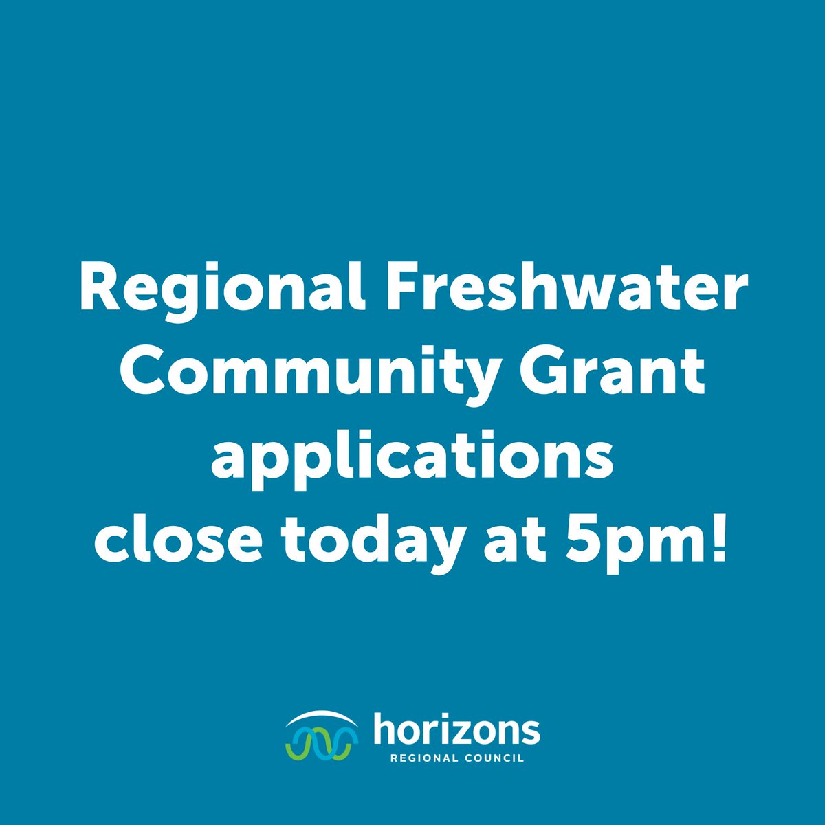 📣 REGIONAL FRESHWATER GRANT CLOSING TODAY AT 5PM 🌊

A reminder that applications for our new Regional Freshwater Community Grant are closing today at 5pm!

Late applications will not be accepted so apply now!👇

➡️ Apply here: bit.ly/3BpPeuV