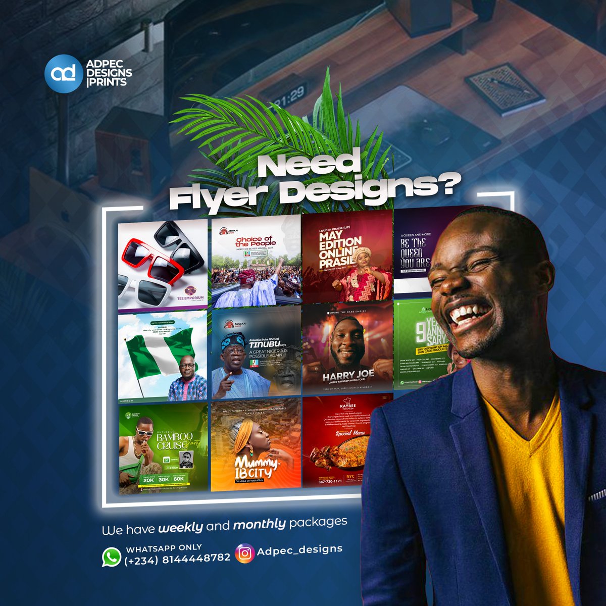 hey_iampeace's tweet photo. Hello, my name is Peace and I am a graphics designer. I specialize in creating visually appealing designs that effectively communicate my client's message. With 4 years of experience in the field, I have honed my skills in various software such as Adobe Photoshop, Illustrator, an https://t.co/UbmuBMBcad