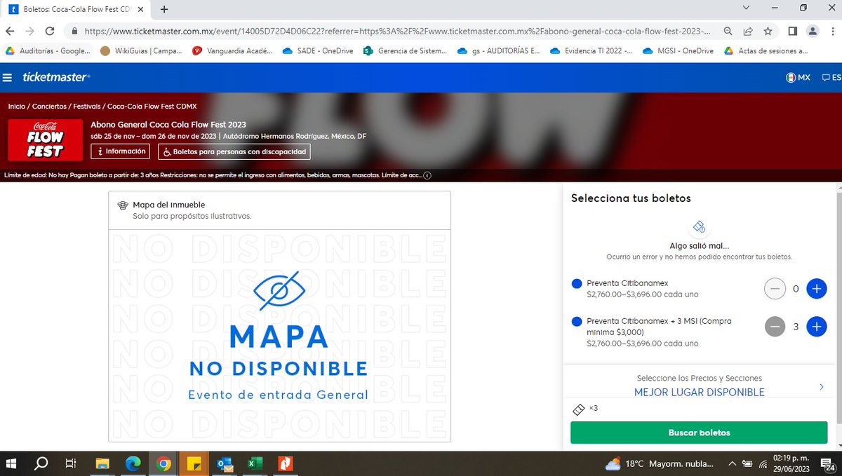 ariiz_rl's tweet photo. @Ticketmaster_Me vas a dar una solución??? O como vas a solventar que los que pudieron alcanzar boleto no los tendrán. 😡 https://t.co/KfoIm4PNpf
