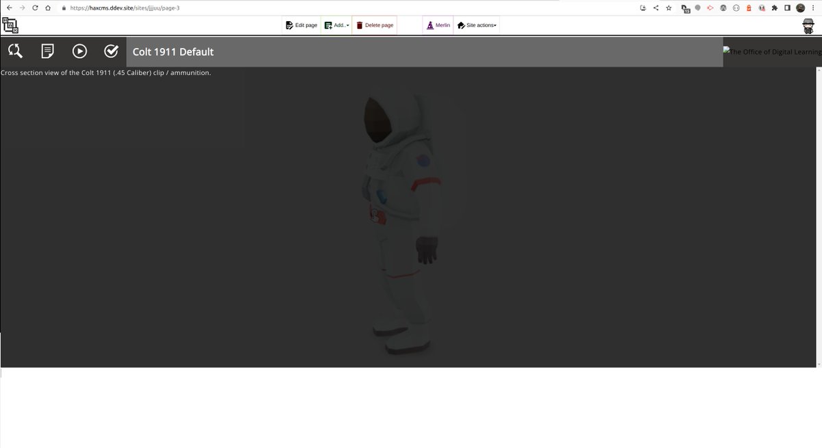 HAXTheWeb's tweet photo. via @CGLDevel coming soon to hax..

Yes, that's a wrapper on the google model-viewer webcomponent wired into HAX. Definitely requires a loving douse of HTML to make usable beyond just the model but putting pieces like this into HAX and seeing it come to life is still amazing. https://t.co/mTn6bNlksG