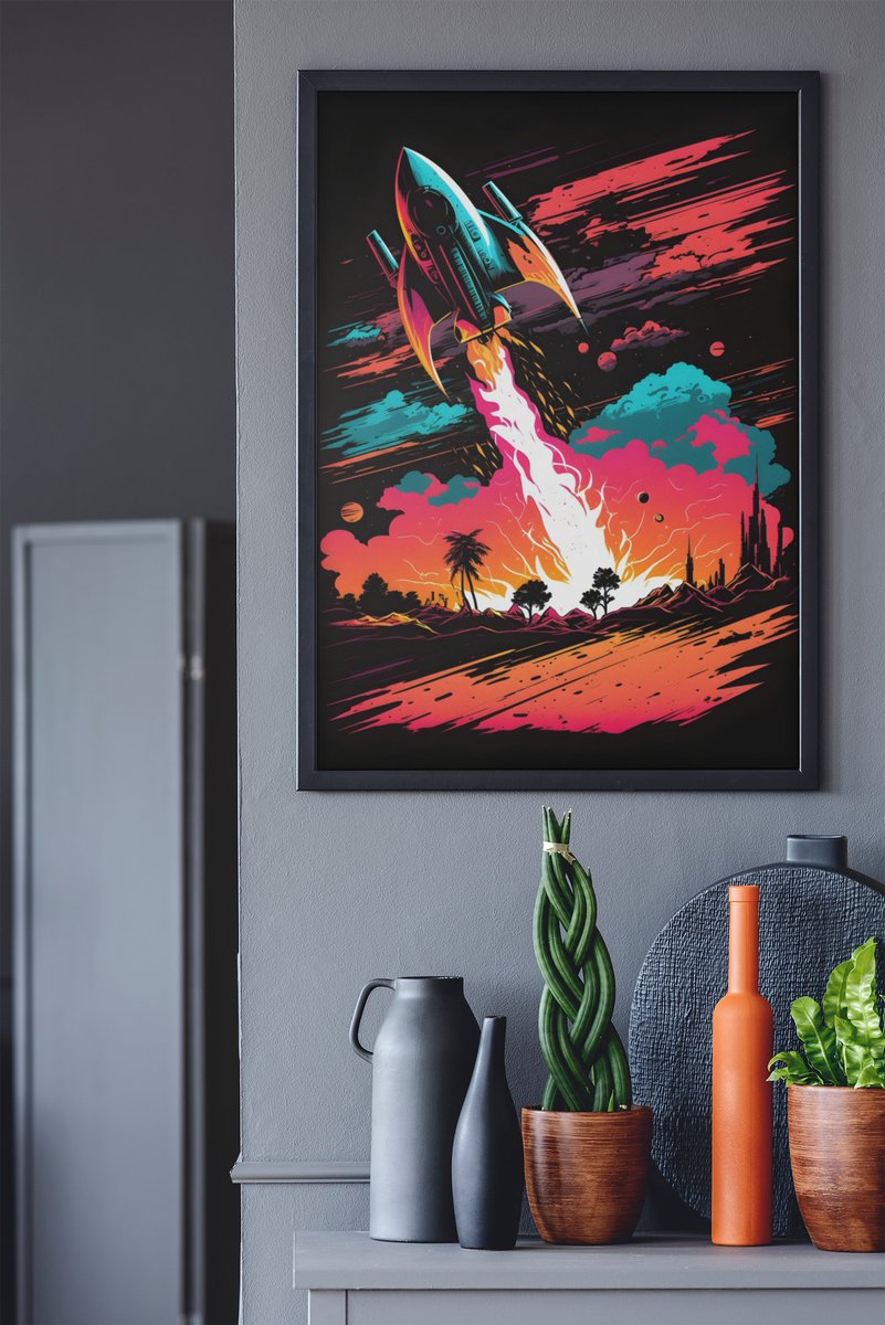 naturebabylon73's tweet photo. Get my art printed on awesome products. Support me at Redbubble #RBandME: https://t.co/qWmExpV6nl #findyourthing #redbubble #retrorocket #retro #space #nasa #Rockets #ai #universe #art #abstractart #vintagestyle #Area51 #alien #Desert https://t.co/e7oEmrzJIj