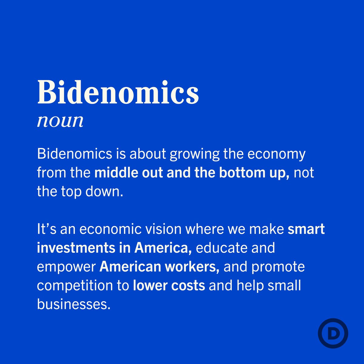 This is Bidenomics.