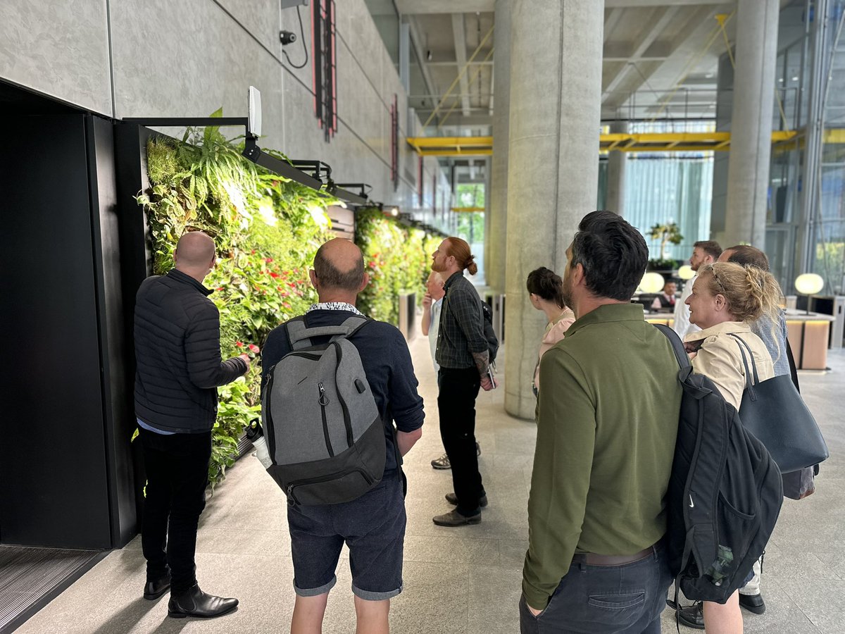 Thank you Steve McIntyre and Niall Mc Evoy for hosting Brinsbury College  Horticulture on a tour of your incredible Live walls and biofilic projects in London
@ANSGroupGlobal has stimulated our planning for our future students curriculum. 
#horticulture #sustainability #brinsbury