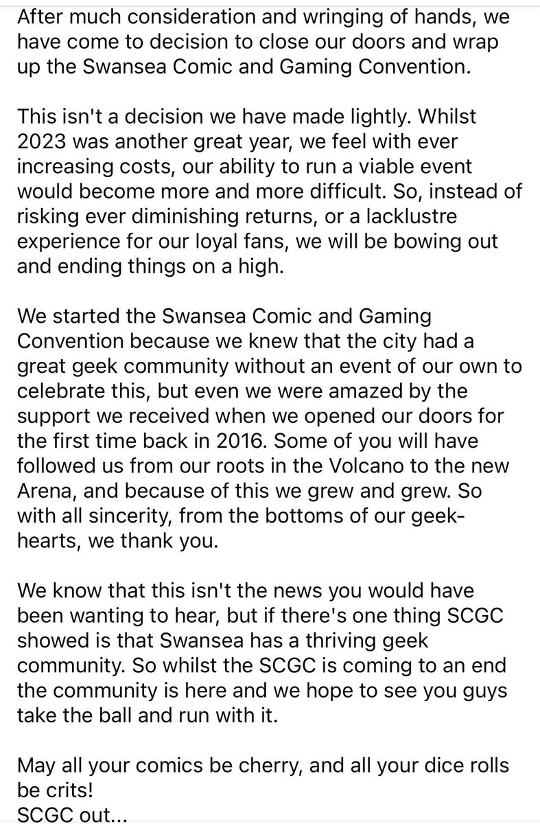 Swansea Comic and Gaming Convention tweet media