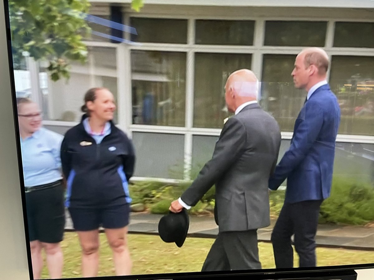 Excuse the blur. Screen shot of the Tv. Today I met, chatted to and was introduced (by name) to HRH The Prince of Wales. It was most certainly outside my comfort zone and took place in the blink of an eye. But what an opportunity.