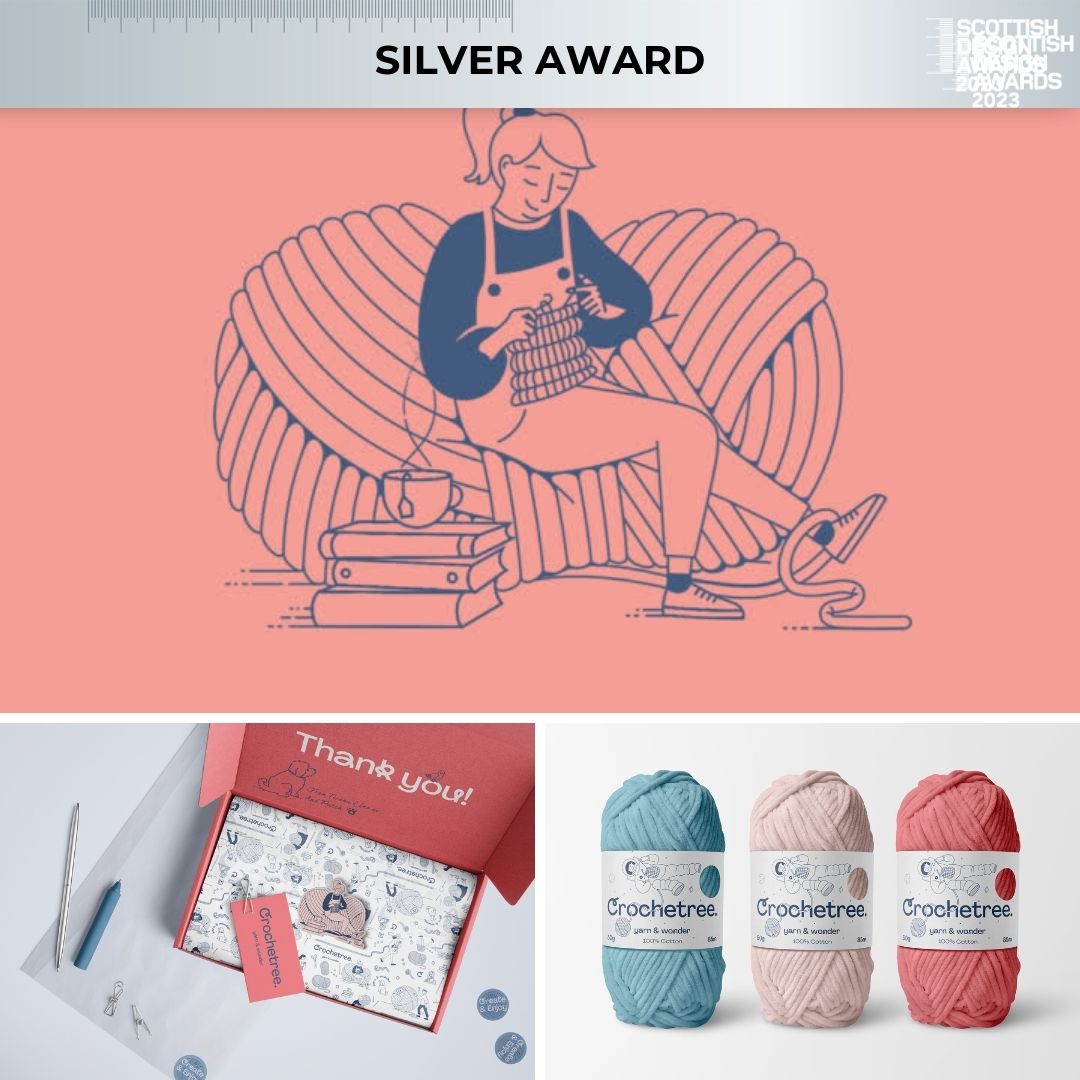 Brilliant work by <a href="/WeAreMyCreative/">MyCreative</a> for winning a SILVER AWARD in Design Crafts category for the Crochetree. Congratulations! #scotdesign bit.ly/3NMKyXe