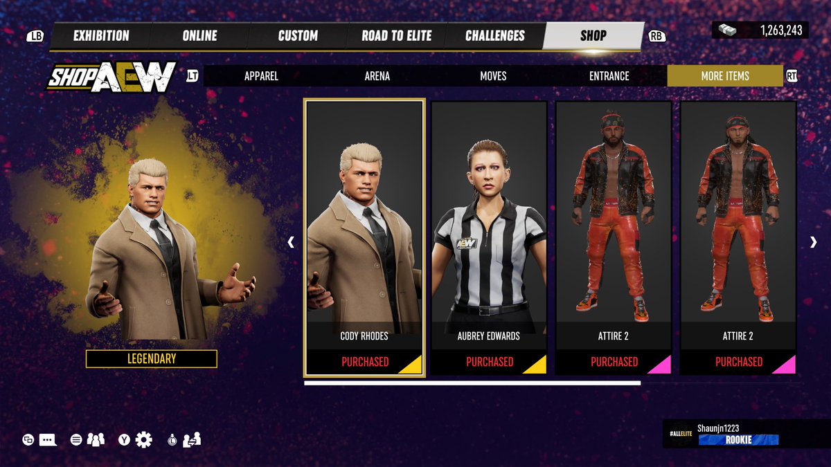 ShaunNovakMusic's tweet photo. Has anyone on Xbox unlocked Owen Hart? This is a little ridiculous @AEWGames @THQNordic .

#AEWFightForever https://t.co/PZac41Pktv