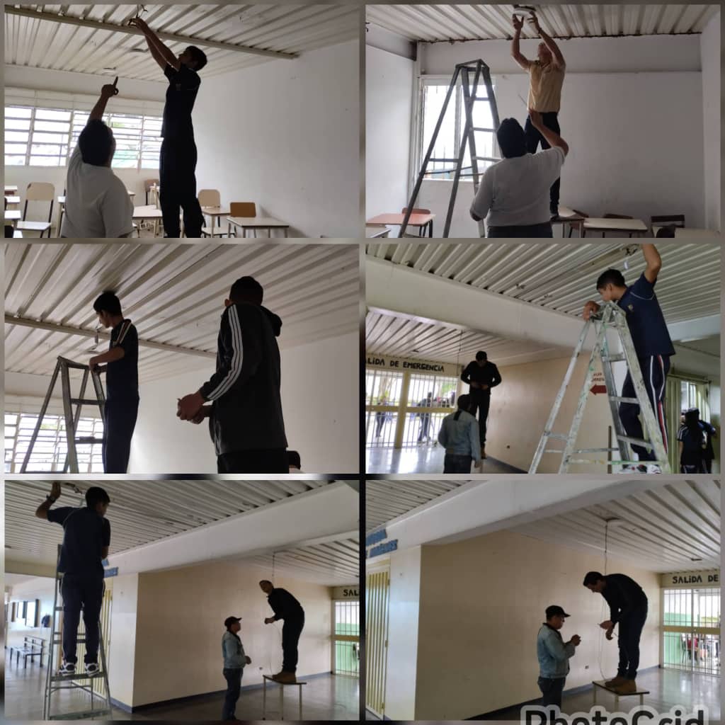 #28May LICEO NACIONAL TÁCHIRA  Seguimos en la Recuperación de espacios de nuestra Institución. con la autogestion de la promoción XII se pudo iluminar los pasillos.
#JuntosPodemos
#JuntosSomosMas
<a href="/NicolasMaduro/">Nicolás Maduro</a>
@_laavanzadora 
@mppeducacion 
@berzabethg1 
@freddybernalven