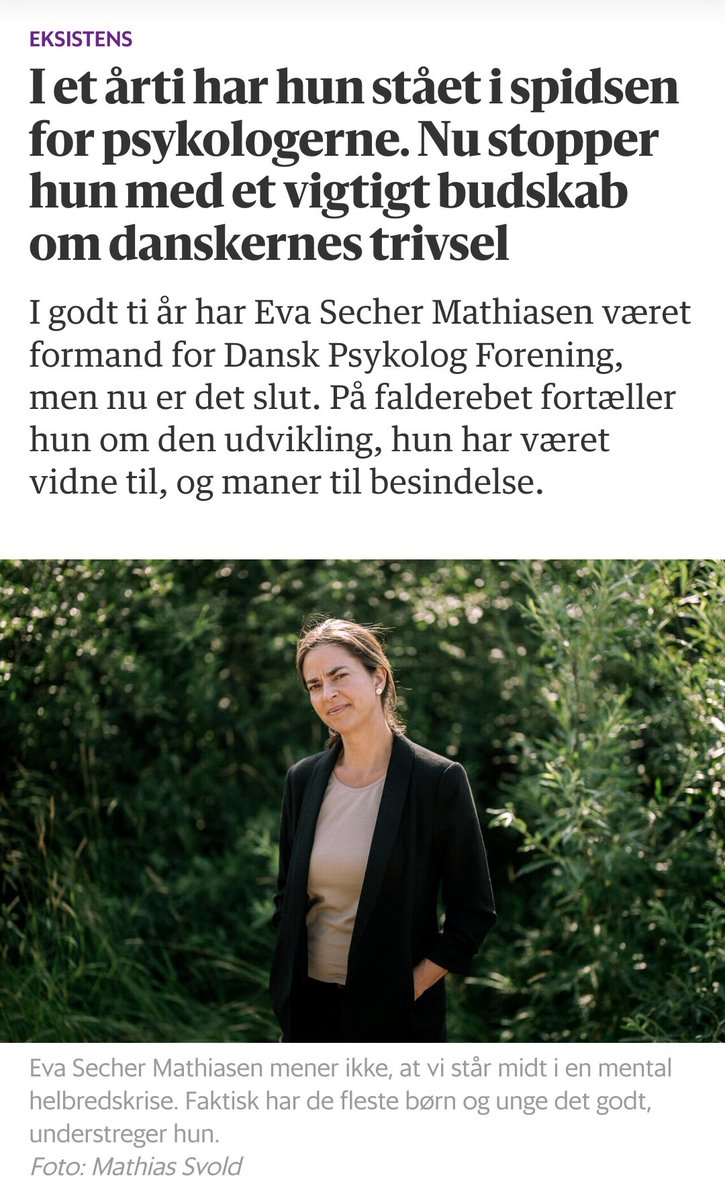 🧠 Langt de fleste børn og unge har det godt
🧠 Mistrivsel er forbigående for de fleste.
🧠 Alvorlige psykiske lidelser handler ikke om mistrivsel
🧠 Lykken er ikke værd at efterstræbe 
 bitly.ws/JZqd
