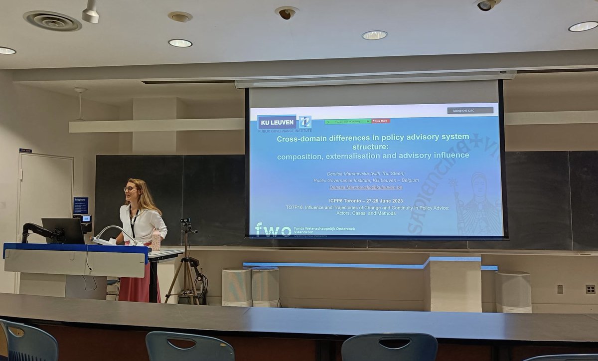 Had a great time yesterday in Toronto presenting my paper on cross-domain differences in policy advice provision and listening to some fantastic presentations. Thanks @Jonathan_Craft @tulliag @Andrea_Migone for organising and for the great comments and discussion! #ICPP6