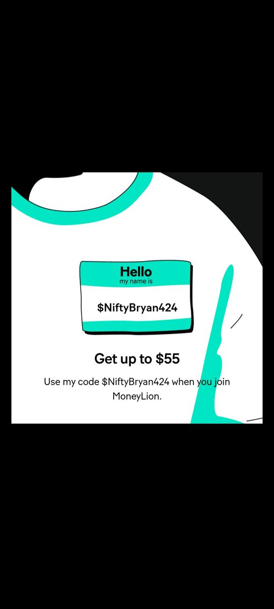 nuwhirld's tweet photo. Get up to $55! Use my code $NiftyBryan424 when you join MoneyLion.
https://t.co/pfnFZYxFSv https://t.co/llHmYJVT2Y