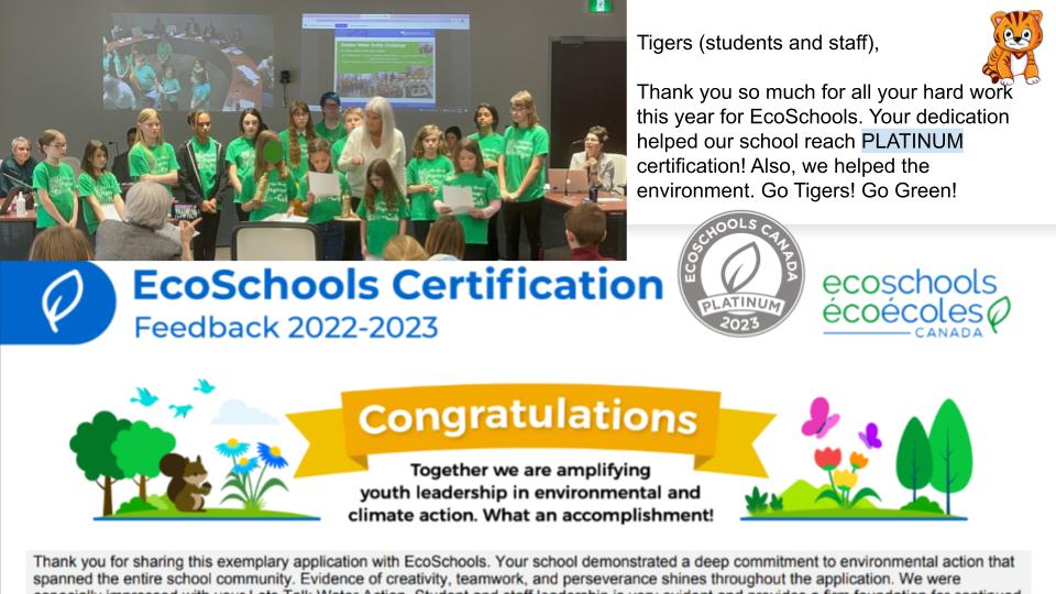 MsLolas's tweet photo. Thank you Tigers for all your help with our focus on helping the environment! You are rockstars!!! Ms. Nicholson and I could not be more proud of all your accomplishments. #ecoschools  #arps2022 #greentigers https://t.co/mBuwRvVTRT