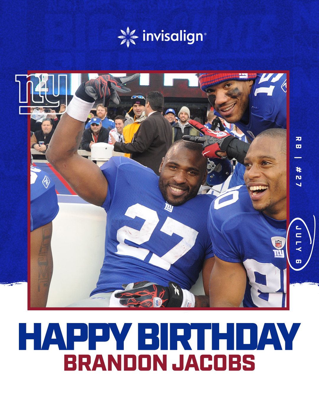 Happy Birthday Brandon Jacobs 