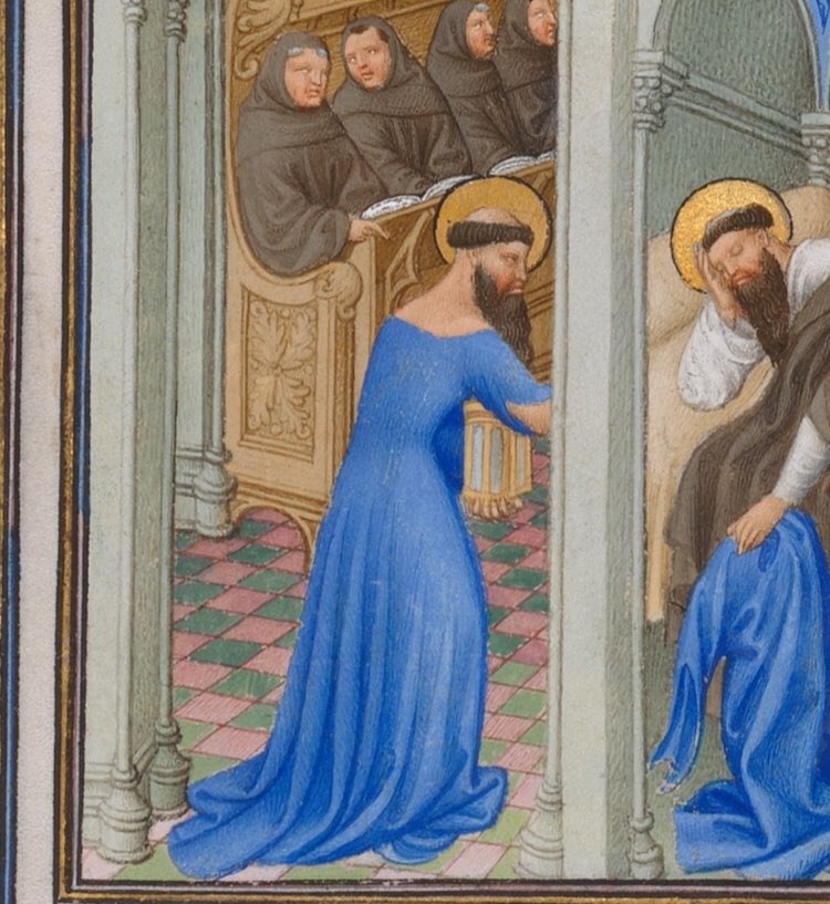 oh, to be a medieval monk in a fancy gown !