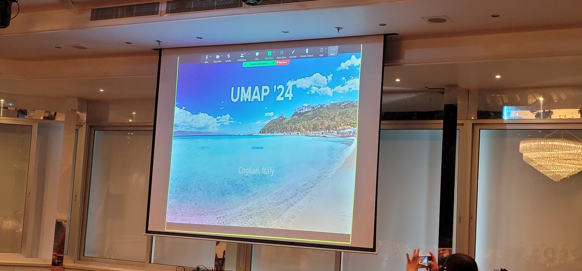 #UMAP2023 is over, looking forward to #UMAP2024 in Cagliari - back to sunny beaches of Sardinia 27 years after unforgettable UM 1997
um.org/conferences/pa…
