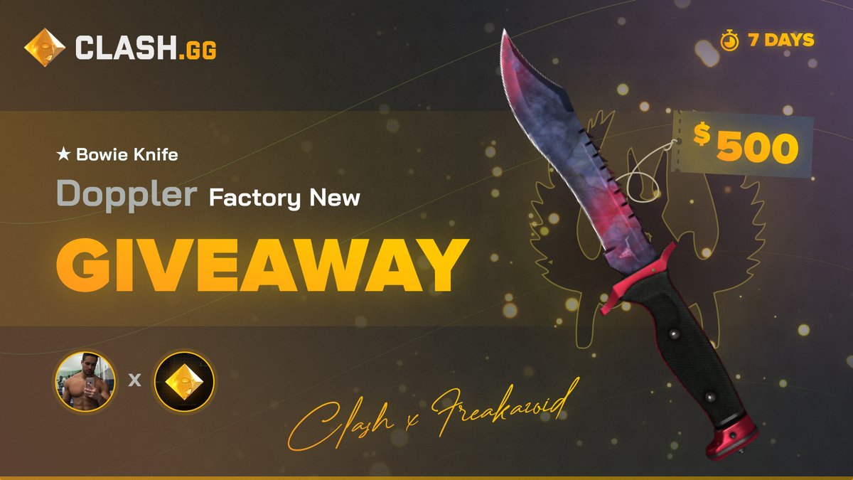 TO ENTER GIVEAWAY:
Follow Me and @clashdotgg 
Like and Retweet
Tag a friend