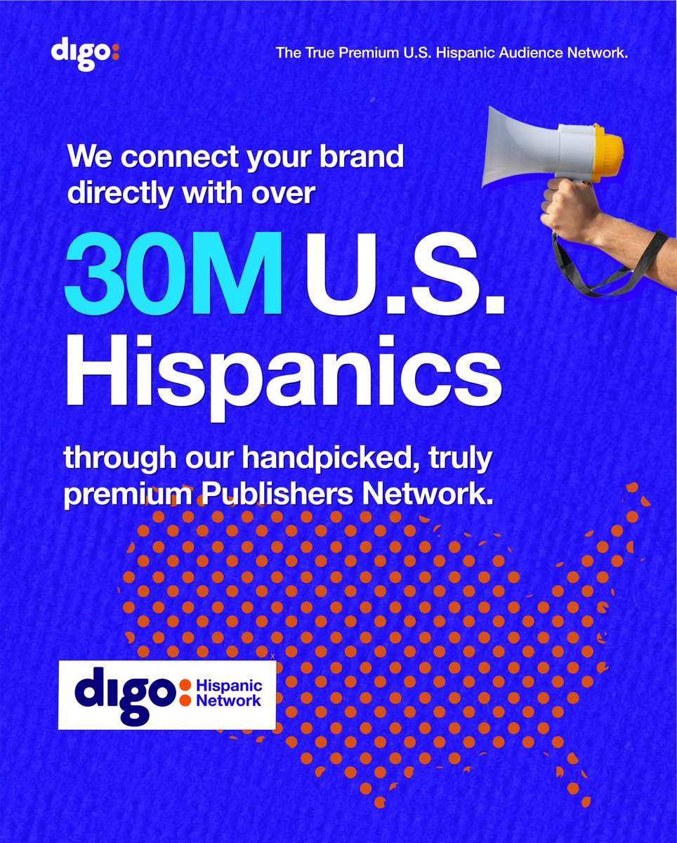 Being a fully integrated team, in what we do and what we look for, allows us to [place] ourselves at the right time on the right platform at the right time.

Are you interested? This is your call ☎️ lnkd.in/ezFV23Cy

#DigoHispanicNetwork #BusinessUnits  #HispanicMarketing