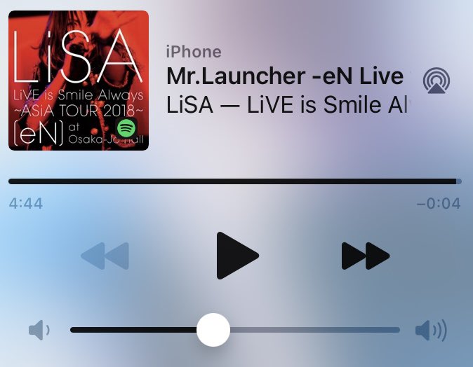 PnNljuTB9bLHgJv's tweet photo. おはようございます☀
今朝のお目覚めの1曲は、LiSAさんの「♪Mr.Launcher~ASiA TOUR 2018 at 大阪城ホール【eN】Live ver.~」🥰
今日も一日よろしくお願いします🙇♂️
今日もいい日だっ!
#Spotify
#LiSA #MrLauncher
#ASiATOUR2018 #eN #大阪城ホール
#LiSAッ子と繋がりたい https://t.co/vQ2p15cY9H