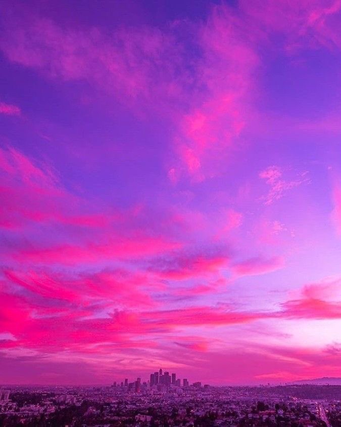 violet *｡ on Twitter "pink sky."