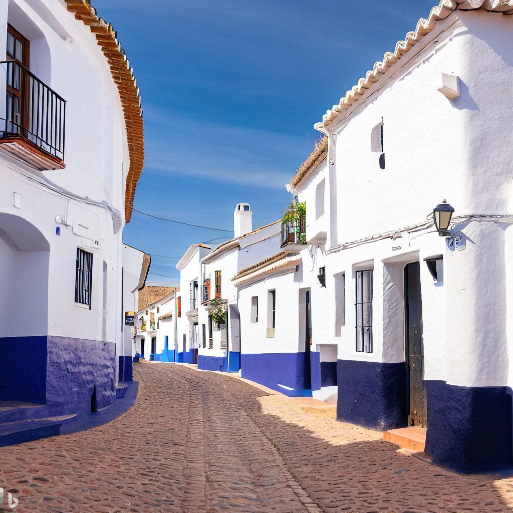 elzurrondsancho's tweet photo. El color azul de los zócalos de muchas casas de La Mancha tiene un origen árabe  Este colorante se mezclaba con cal, un material blanco y desinfectante, para pintar y proteger las fachadas de las casas. Algunas teorías dicen  servía para ahuyentar el mal y las enfermedades https://t.co/QzuCgwkAF2