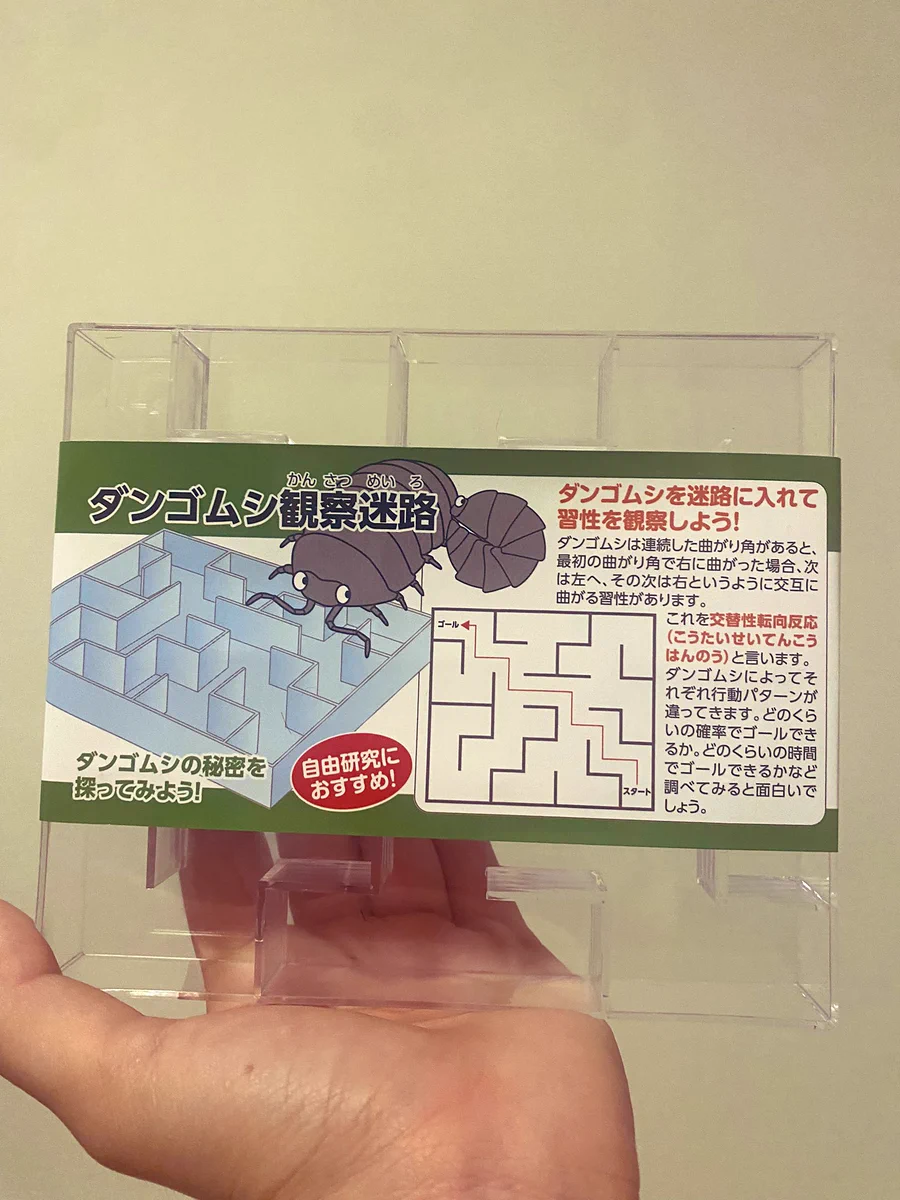 ダンゴムシの観察円用の迷路が100円ショップで販売、。ニッチな需要に超えたえ商品