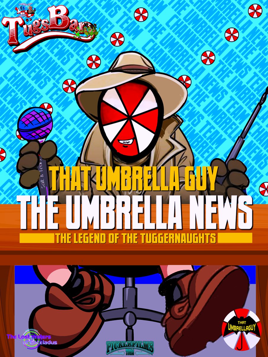 MagicalMusicMan's tweet photo. #PICKLEFILMS presents #theumbrellanews with #thatumbrellaguy @ThatUmbrella #istandwithtug #tugburgundy #tugspickles #internationalmediaman  #worldnews #thatumbrellaguy
#tugsbar @ray_haylock @RealPamster @oldmenwguitars @LauraB99737382 @Vanessa03180 https://t.co/A8KyWmKBQb