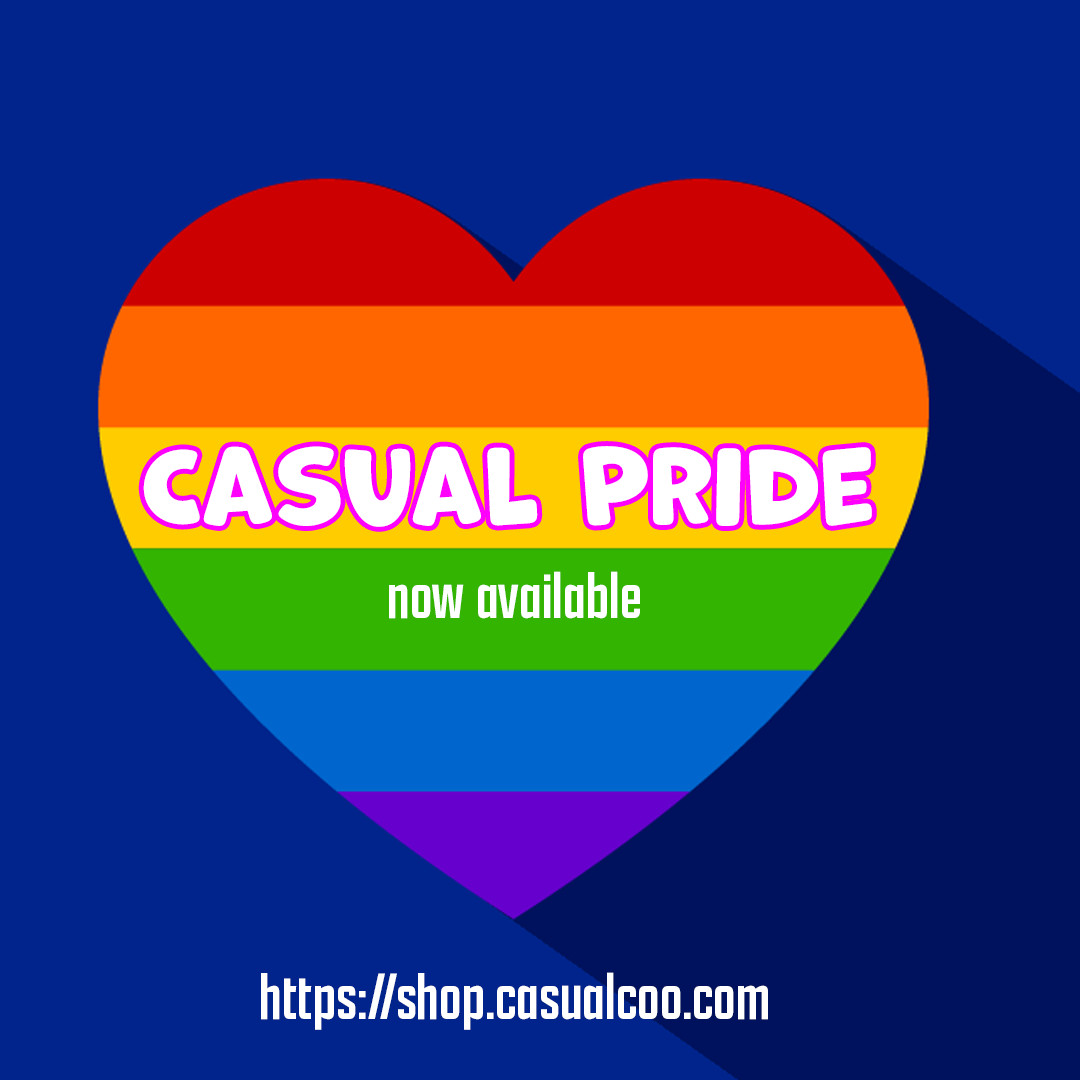 5 days left! @DauberTunes & @CasualCoo are excited to announce the launch of a set of #pridemonth limited edition Casually Yours gear! Browse & shop at bit.ly/43y2JoC All proceeds from sales will be donated to @FREE_2_LUV #forthecasual #pride #lgbtq #loveislove #belove