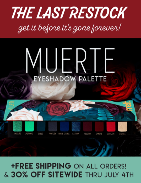 MUERTE IS BACK!!! We've been harassed in comments, dms, emails, you name it, to bring this palette back and here she is!
meltcosmetics.com/products/muert…