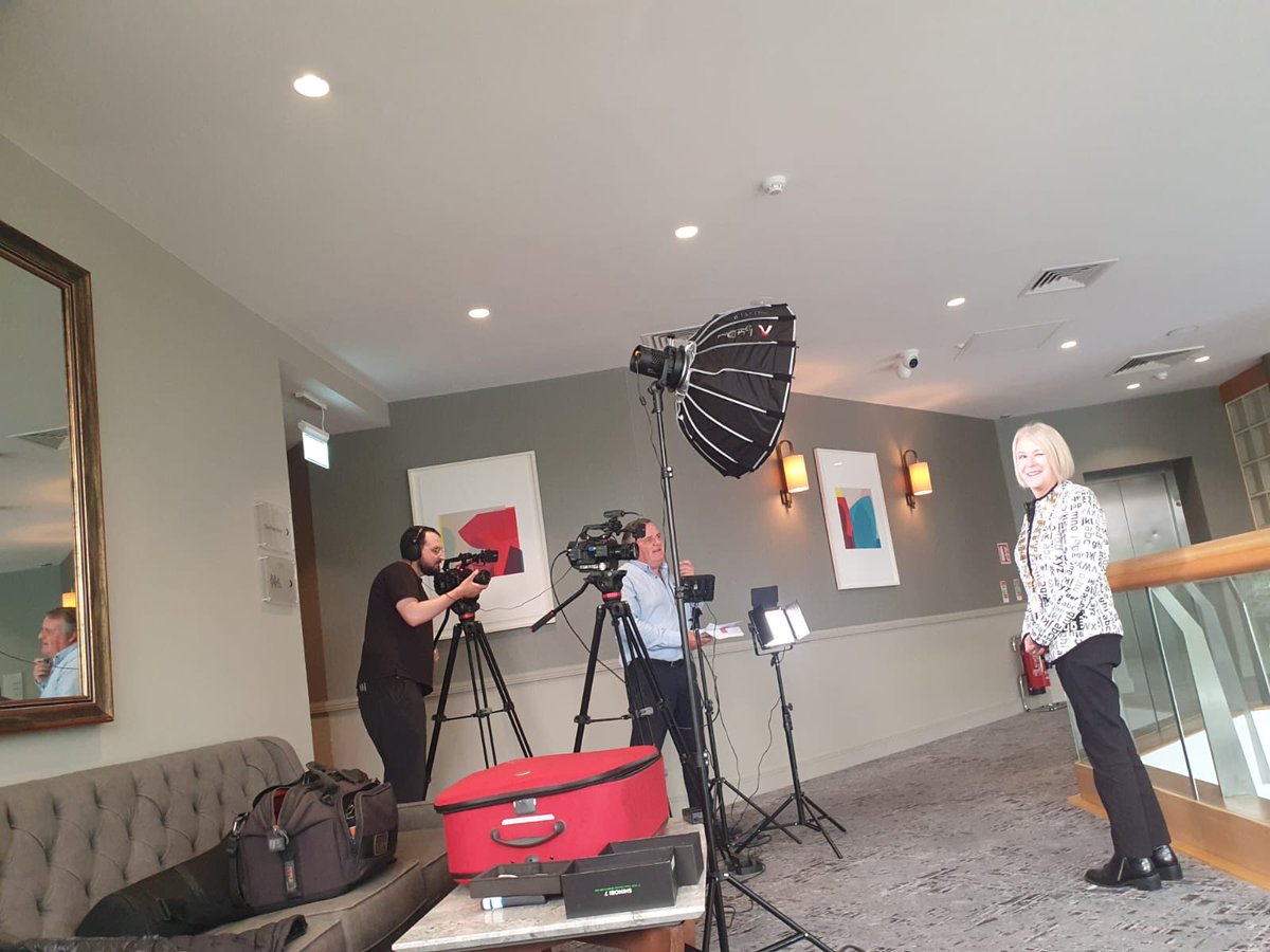 SDublinChamber's tweet photo. Great to be working with ⁦@RSMIreland⁩ , today our President Mairead Fleming ⁦@AscensionExec⁩ and our CEO Peter Byrne ⁦@Peter150610⁩ went before the camera , more to come ….. https://t.co/2HaWXpHfPG