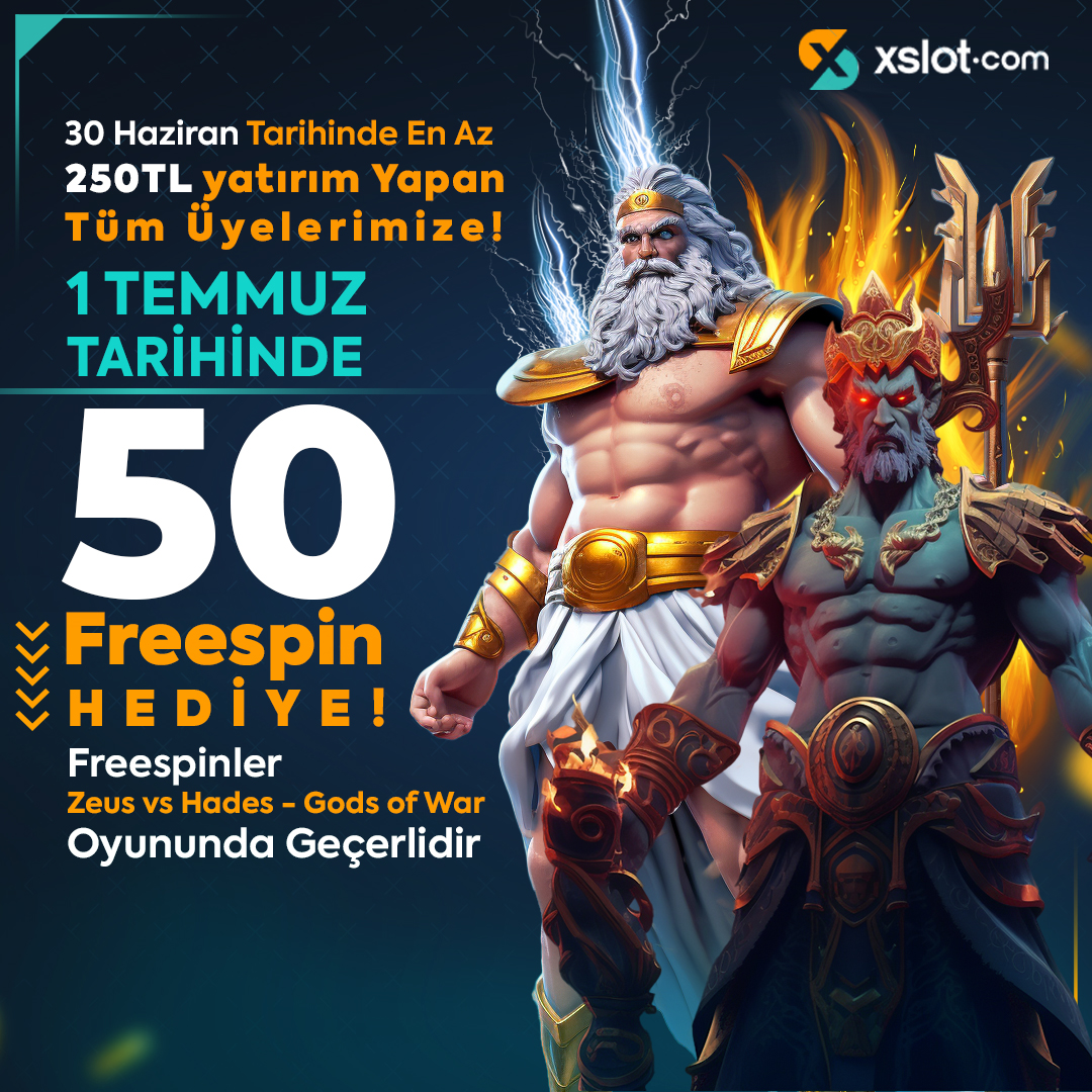 Xslott_Resmi's tweet photo. 📢 ÇEVRİMSİZ KURALSIZ FREESPİN

☄️ 30 Haziran'da en az 250 TL yatırım yapan üyelerimize,

🎁 1 Temmuz'da Zeus vs Hades - Gods of War Oyununda 50 FREESPİN HEDİYE!

 Güncel Giriş ➡️ https://t.co/LlR82Cij4k https://t.co/jyKT6avLpj