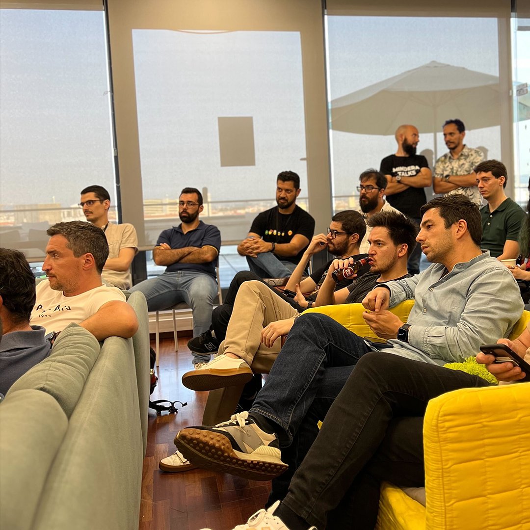 minderaswcraft's tweet photo. Mindera talks on Agile was a sucess!

Sharing knowledge and having good times is one of our favorite things at Mindera.
Thank you to all that joined us and to our incredible PO's  💛

#Mindera #MinderaPT #events #agile #scrum #productmanagement #softwareengineering #Porto https://t.co/yWeLflX7BU