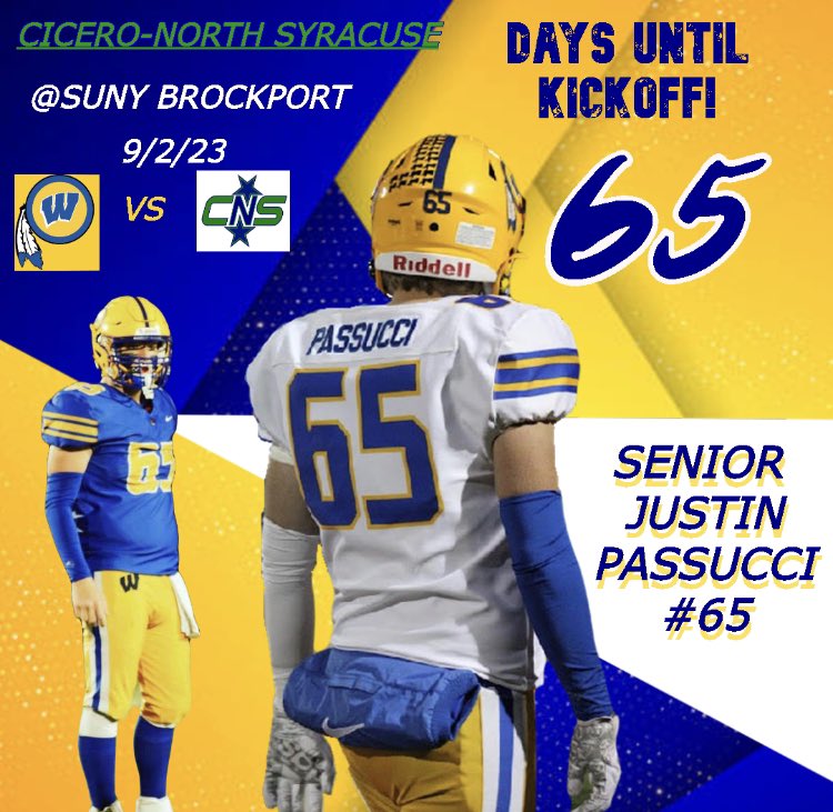 65 Days remaining!!
Location : SUNY Brockport
🚨Time: 3:00🚨
Date: 9/2/23