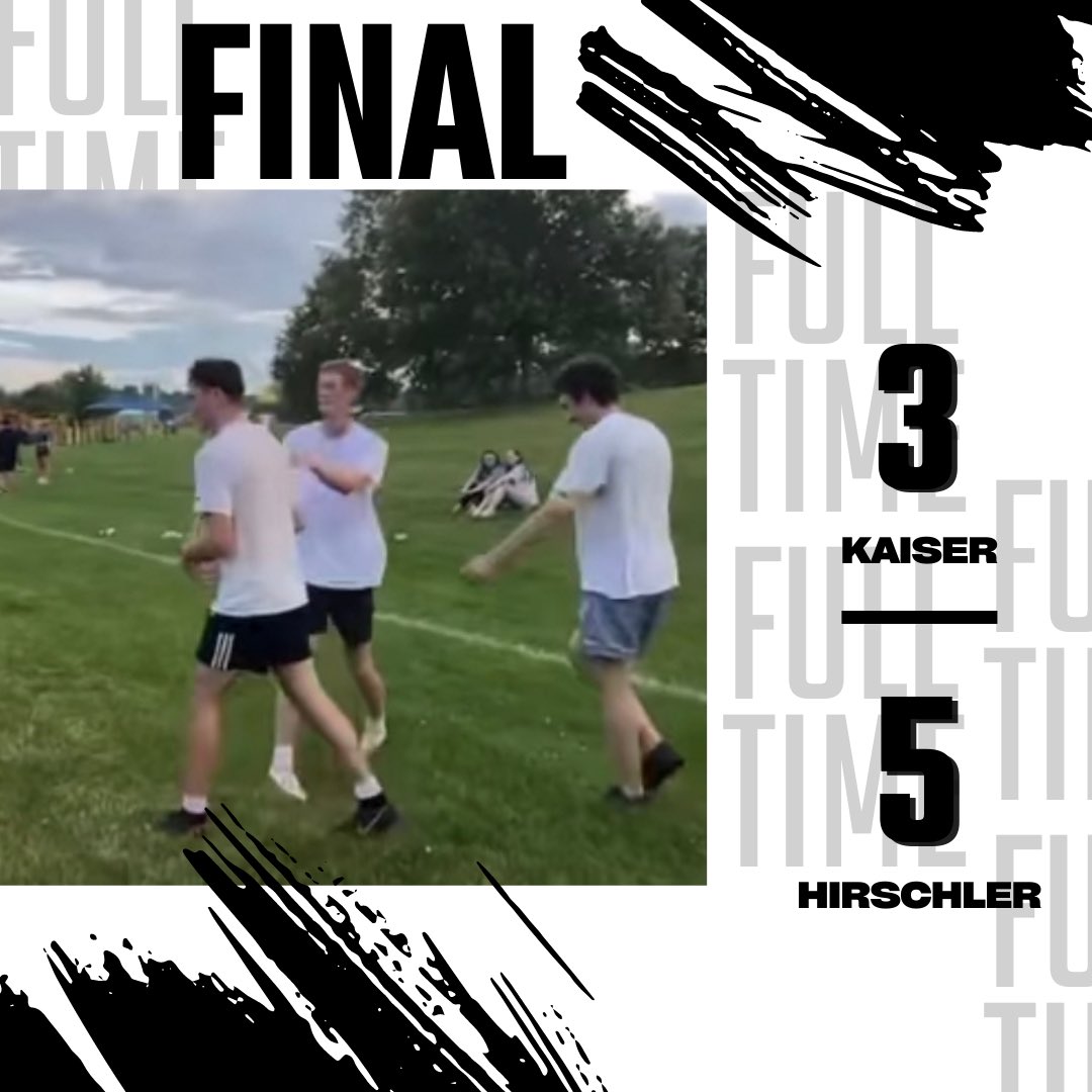 MPFLcommish's tweet photo. Final.

Defending Champion Team Hirschler tops Team Kaiser in their inaugural game 5-3. https://t.co/HkXoTLN46Q
