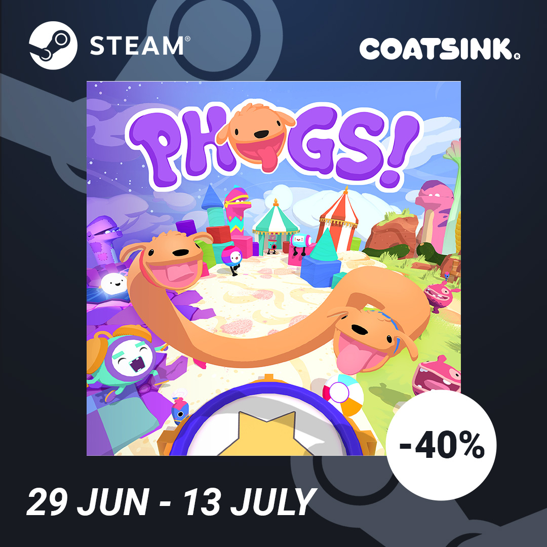 🔵 Hey Red, the Steam Summer Sale has started.
🔴 ARE WE IN IT?
🔵 Yes, we are. 
🔴 ARE WE A BARGAIN?
🔵 Yes! There's 40% off our game: store.steampowered.com/app/850320/PHO…

🐶🐶