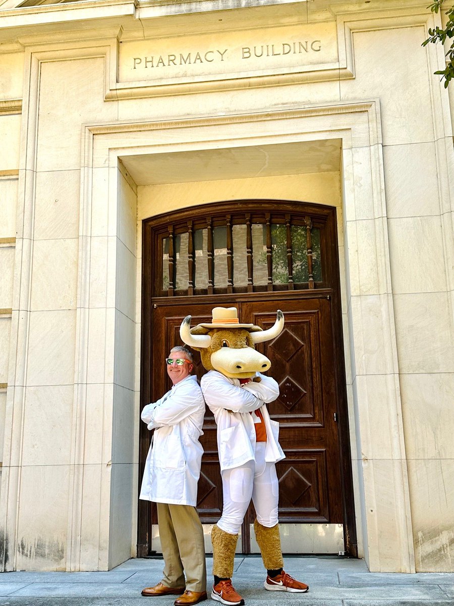 We had a very special guest visiting Texas Pharmacy today!!  Hook Em'!!