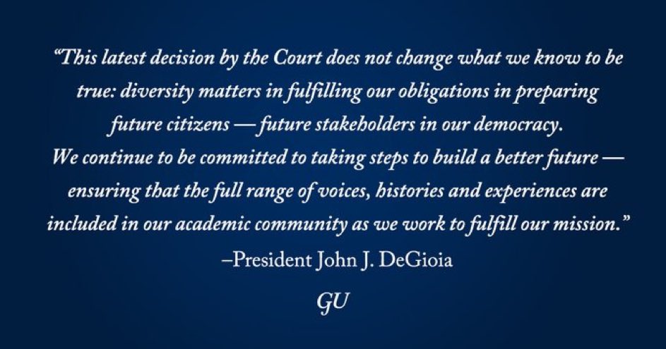 We @georgetownsfs join with everyone @Georgetown in reaffirming our commitment to the belief that diversity makes us a stronger community and prepares better global leaders for our common future.