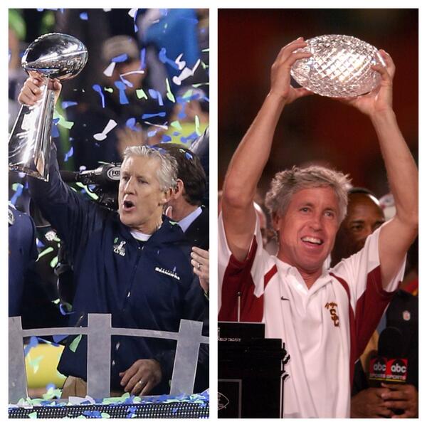SamiOnTap's tweet photo. So we all know by now Pete Carroll was left off the PFF Top 10 coaches list. Which is insane.

He has the 4th most wins in the NFL for active coaches, only behind Reid, Belichick, &amp; Tomlin. 

Won a Super Bowl with the Seahawks.

&amp; lets add he was 2X National Champion at USC... https://t.co/iy8EPyNTeF