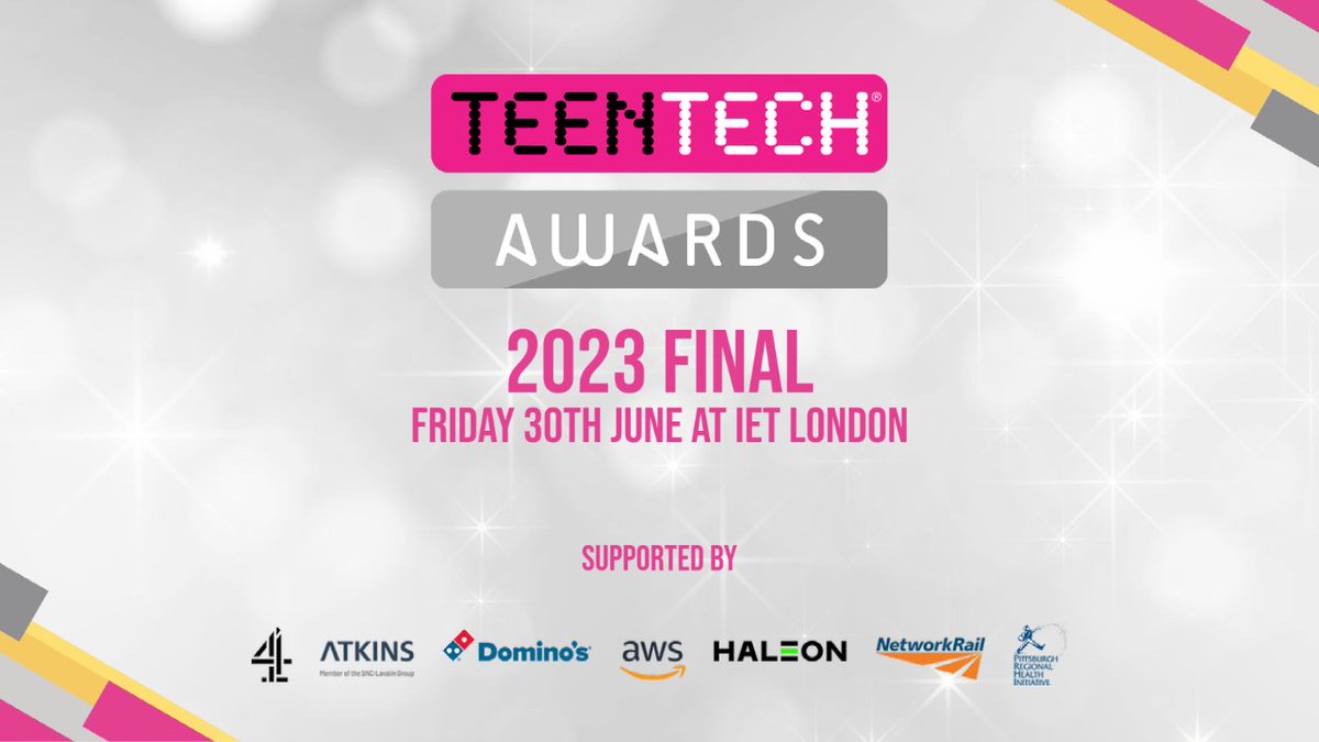 We'll be at the London IET for the TeenTech Awards 2023 Final tomorrow! Follow along live and share in the day's excitement as we celebrate the incredible ideas young people have developed with fantastic support from our sponsors and industry mentors.

teentech.com/awards-2023-li…