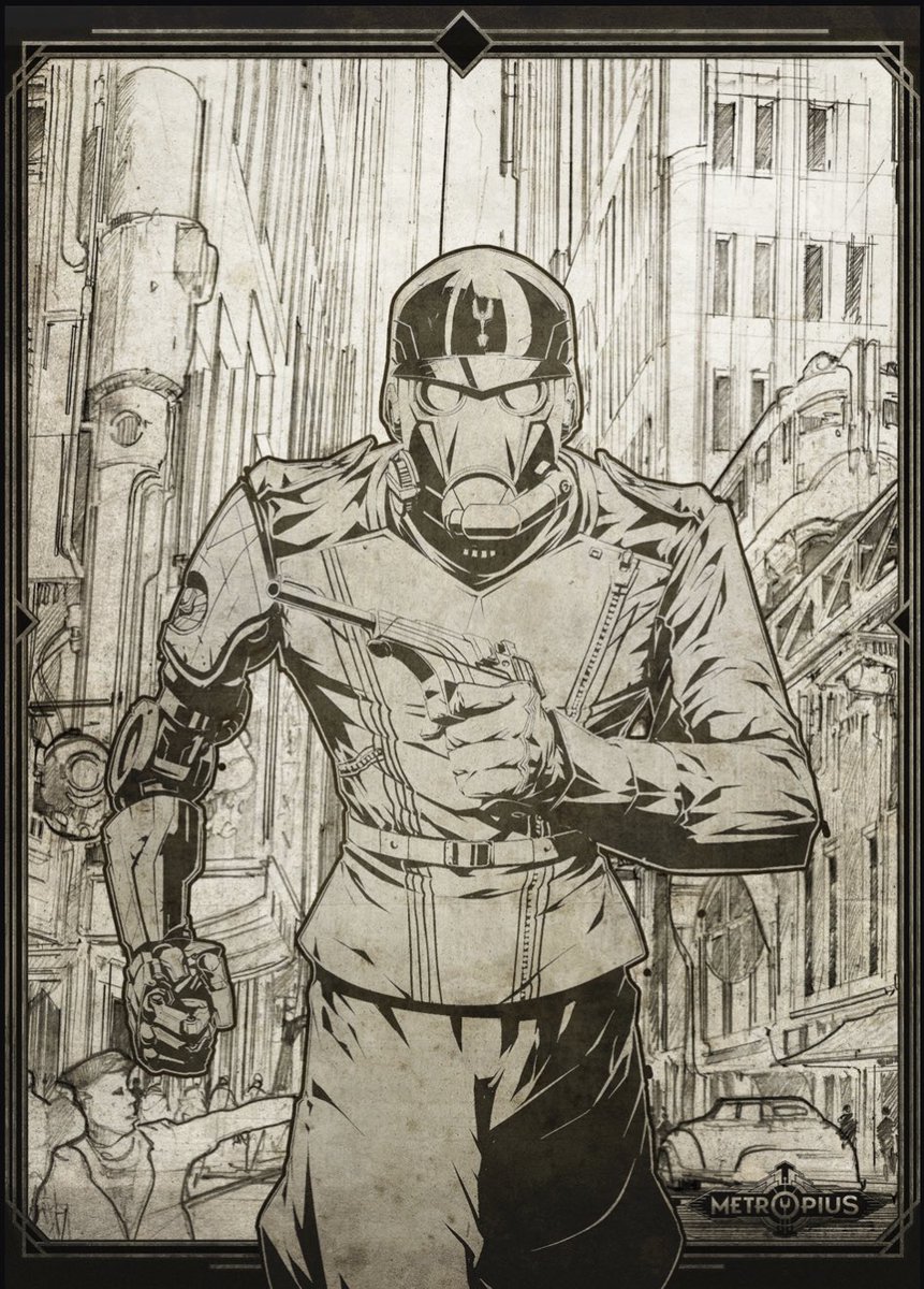 Metropius: A Retro-Futuristic Sci-Fi World tweet media