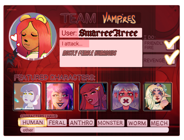 smarteeartee's tweet photo. Posting again with link this time
https://t.co/Wr8QjIngrq
#artfight #artfight2023 #artfightvampires https://t.co/MIPySEQOQh