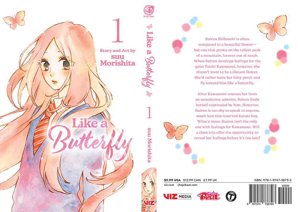 New Shojo Beat #manga available July 4!  

Like a Butterfly vol. 1 by suu Morishita (Shortcake Cake)

**New Series**

Preorder: viz.com/read/manga/lik…