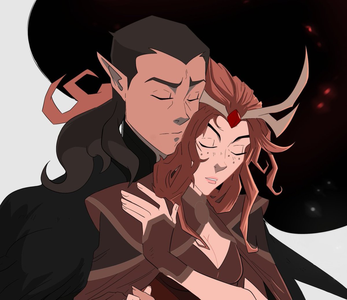 Reposting this in honour of it making into the fanart gallery this month. Made my day 😁🤩 #CriticalRoleArt #CriticalRole #criticalrolefanart #vaxleth #thelegendofvoxmachina #voxmachina #vaxildan #keyleth #fanart #DnD #dndartist #TLOVM