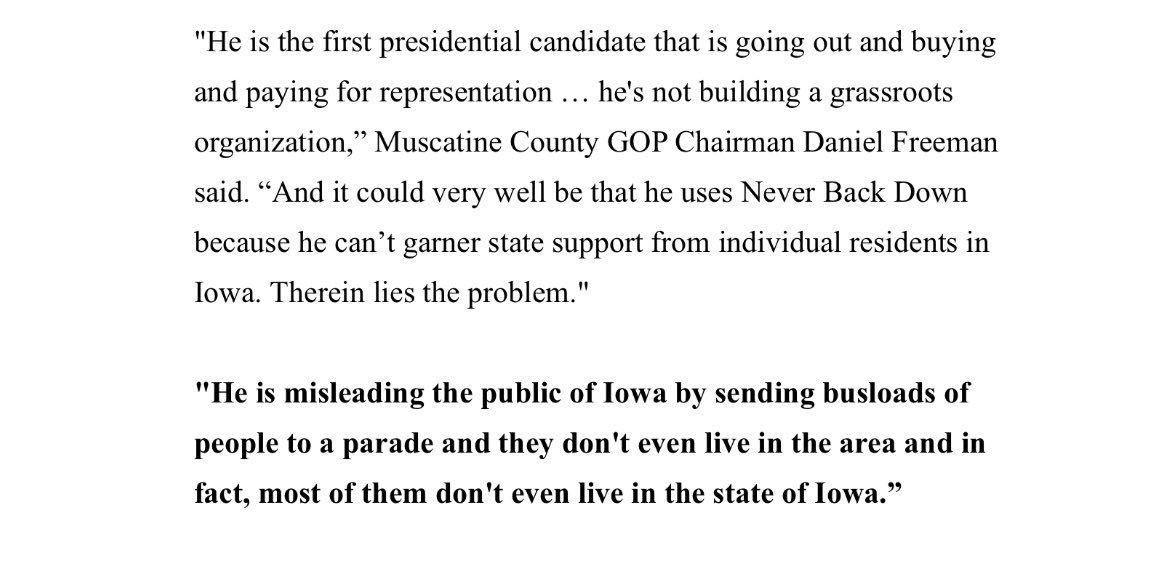 realLizUSA's tweet photo. BUSTED: Iowa GOP County Leader Sends DeSantis Super PAC Cease-and-Desist Letter for Faking Grassroots Support

“He is the first presidential candidate that is going out and buying and paying for representation …he’s not building a grassroots organization.” https://t.co/MfMA4Gzbn5