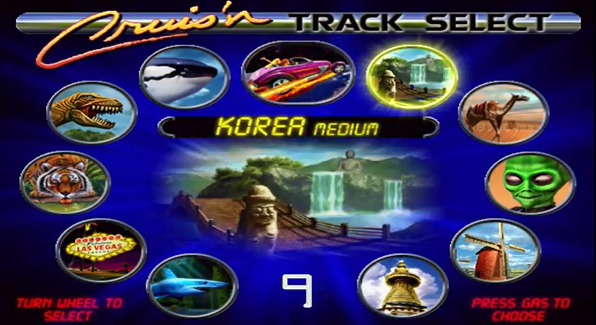 GamerDeMeia's tweet photo. 🕹️Cruis'n Exotica
🏢Midway Games
📅1999
🕹️Midway Seattle
👥1-2
🎮Corrida/Arcade
📝 Acelere em alta velocidade e explore locais exóticos. A última versão do Arcade e até mesmo da série Cruis'n até sair a versão Blast. E você? Corria apertando o botão do rádio? #arcadeverse https://t.co/rjoxTCKUne