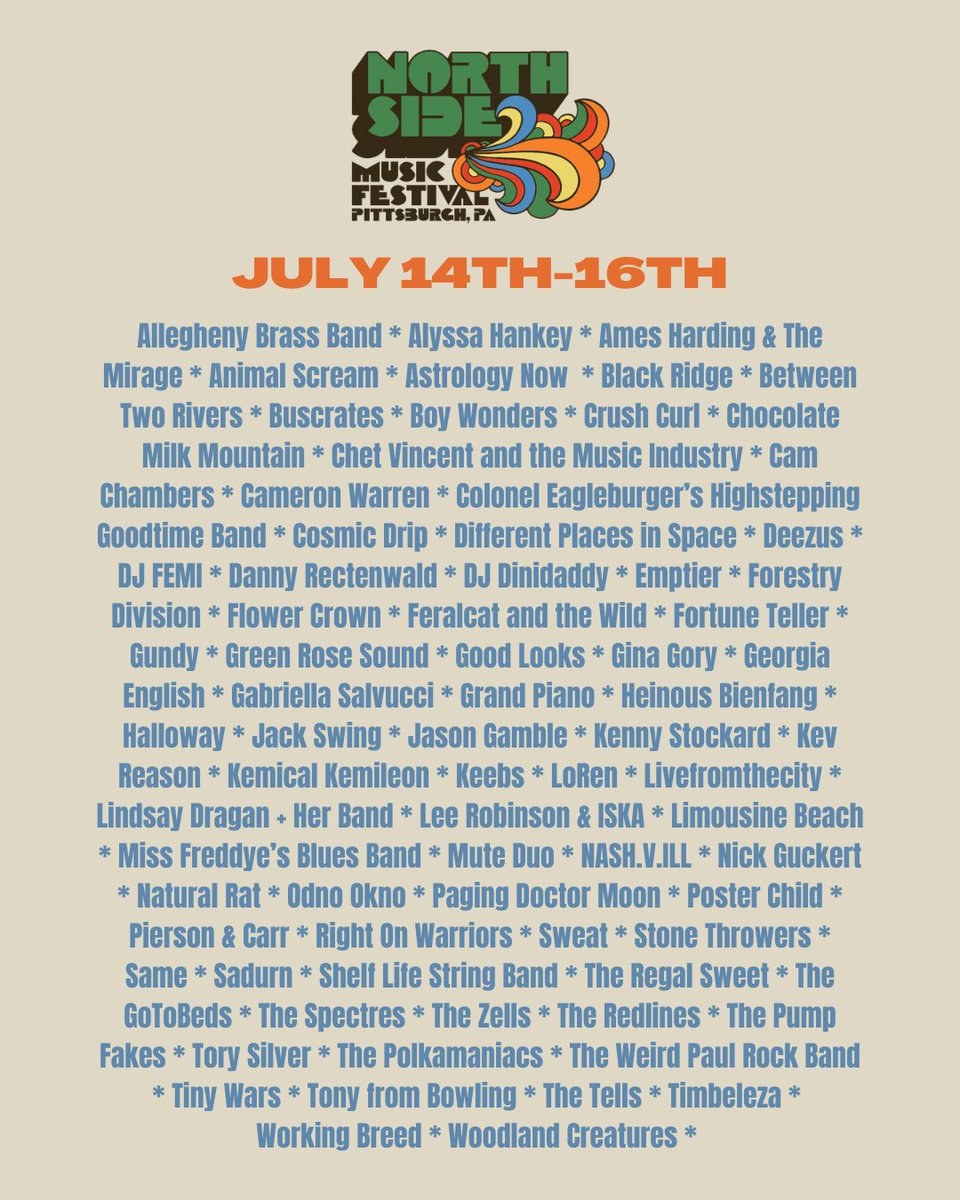 NSideMusicFest's tweet photo. This lineup is 😘🤌 Who are you most excited to see at Northside Music Festival? 👀

Check out the full lineup, set-times, and stages on the Sched App! 

Available on the App Store and Google Play! https://t.co/rZBwnDhCGi