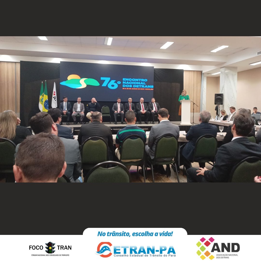 CetranPara's tweet photo. ✔ O XV Fórum do CETRANS e o 76° Encontro Nacional dos DETRANS.

👉 "No trânsito, escolha a vida." 🚦🚧🚨

#segup #cetran #focotran #and https://t.co/eV1ByGlj0z