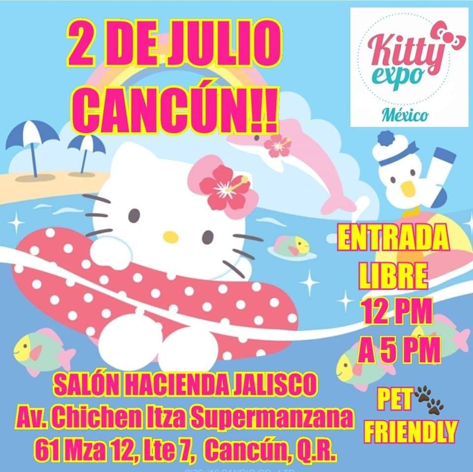 cancunalminut0's tweet photo. #CANCUNALMINUTO "OFICIAL"⏰
LA KITTY EXPO VIAJERA, VISITA CANCUN QUINTANA ROO..... 
https://t.co/YULdNoiZ0D https://t.co/6Tzfw7u9G4