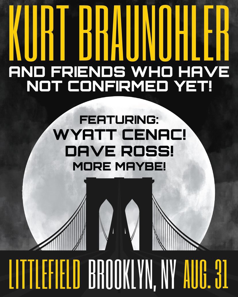 New poster by <a href="/AdrienneLobl/">Adrienne Lobl</a>! With @davetotheross and Wyatt Cenac!