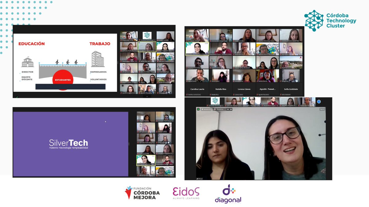 Compartimos nuevas experiencias en el Webinar: “Intermediación y vinculación laboral” junto a <a href="/CordobaMejora/">Fundación Córdoba Mejora</a> y <a href="/EidosGlobal/">EIDOSglobal</a>  
Algunos de nuestros #SociosCTC ya estan trabajando en estas iniciativas de diversidad etaria y empleabilidad #Tecnología  #EconomíaDelConocimiento💯