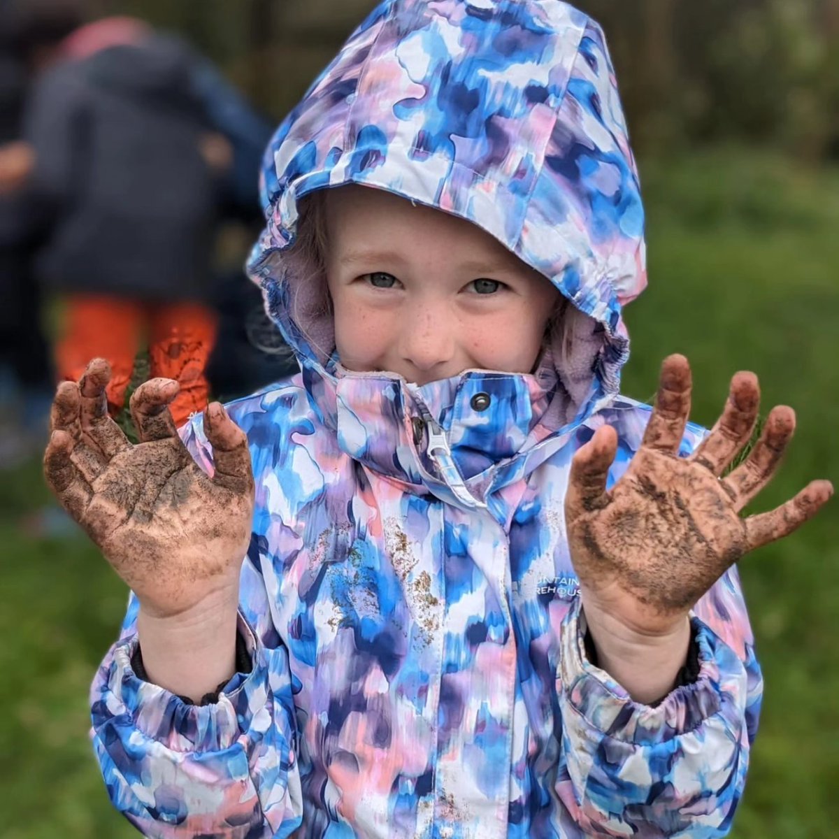 Celebrating international mud day with Year 1 today. Lots of fun 😀 😄